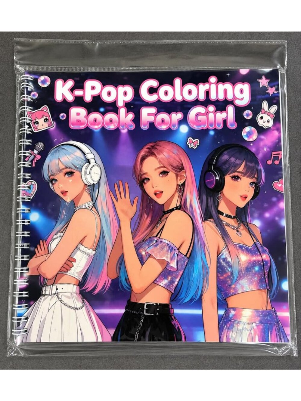 K-Pop Coloring Book for Girls